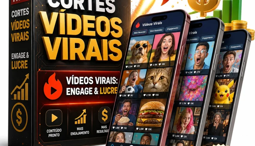Pack Vídeos Virais Lucrativos: Sua Fábrica de Engajamento 
