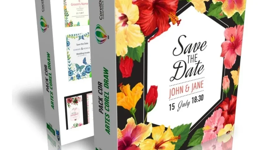 Pack 1.300 Convites De Casamento Cdr