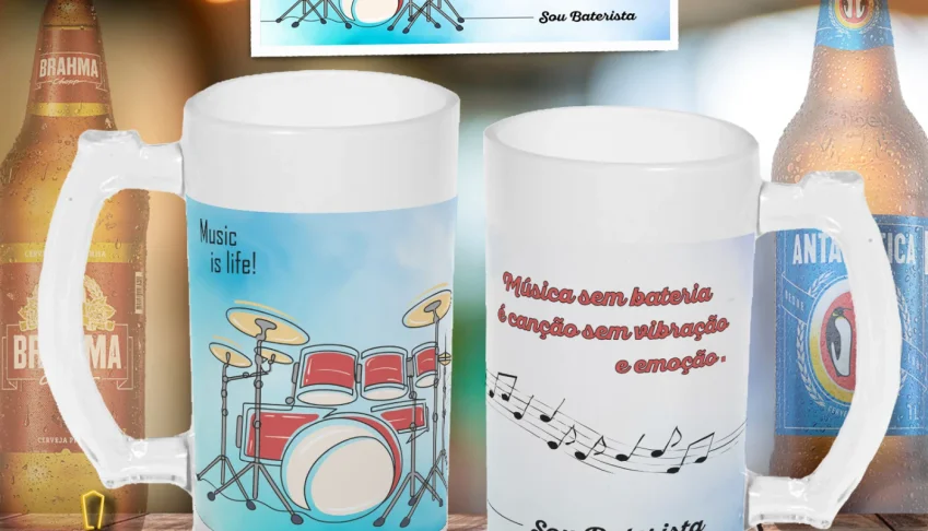 Arte Para Caneca de Shopp - Música