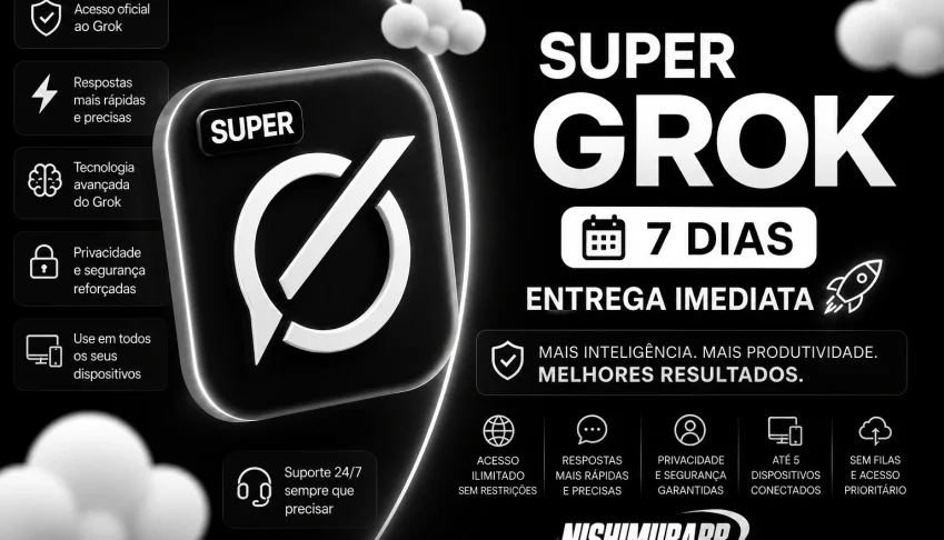 ⚡ Super Grok | 7 Dias | Todas As Funções🤖
