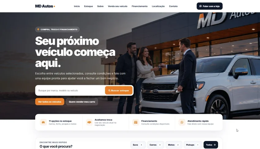 Sistema Loja de Veículos + Site Concessionarias FIPP CRM