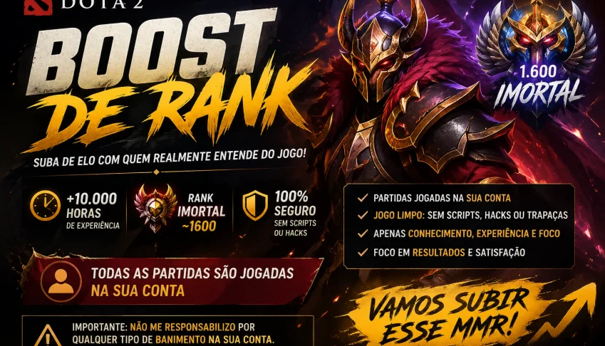 Dota 2 BOOST DE CONTA