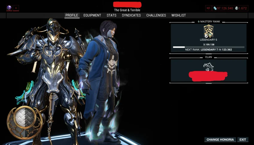 Conta Warframe Legendary 6