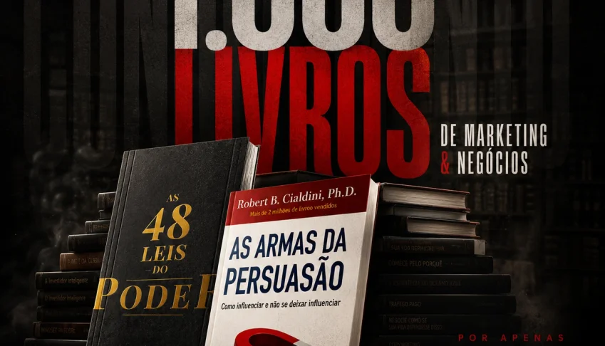 Pack De 1K De Livros Sobre Marketing Vendas