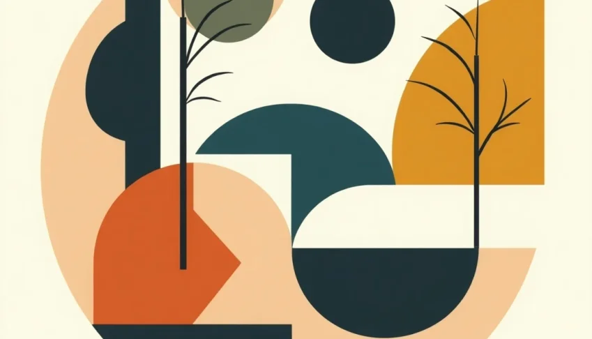 Coleção de Estampas Geométricas Abstratas para Camisetas