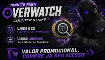 Convite para Overwatch/Vacnet Counter-Strike 2 (CS2)