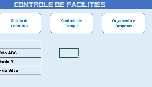Planilha De Controle De Facilities -Editavel