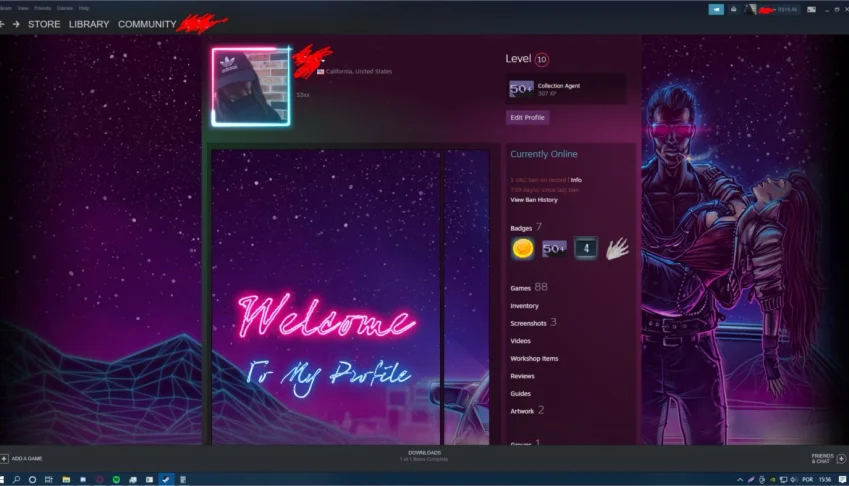 Conta Steam com 88 Jogos e bastante items em alguns