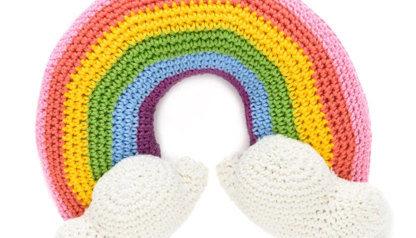 Arco-Íris Grande em Amigurumi