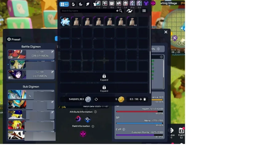 Vendo 550Milhões 1Real>1M (Digimon Super Rumble S1 Koromon)