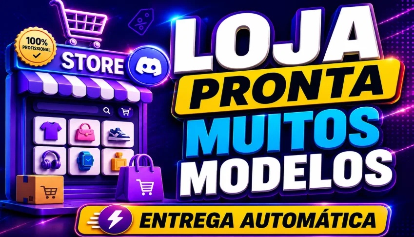 Loja Pronta Discord Personalize Em Segundos! 20 Modelos