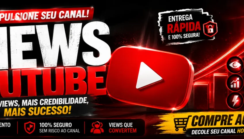 🚀 100 Views para YouTube | Entrega Automática e Rápida