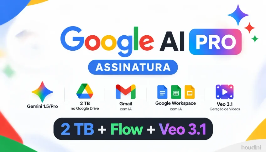 Google Ai Pro Gemini | 12 Meses De Acesso | 30 Dias Garantia