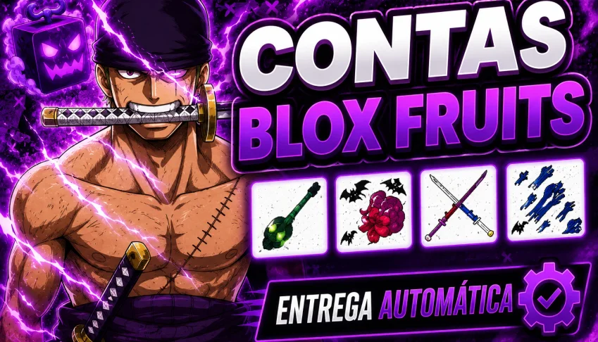 Contas Blox Fruits | Kitsune + Race V4 + CDK + Godhuman