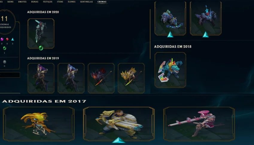 Conta de lol de 2014 ( Está na MD10) (Última season plat3)