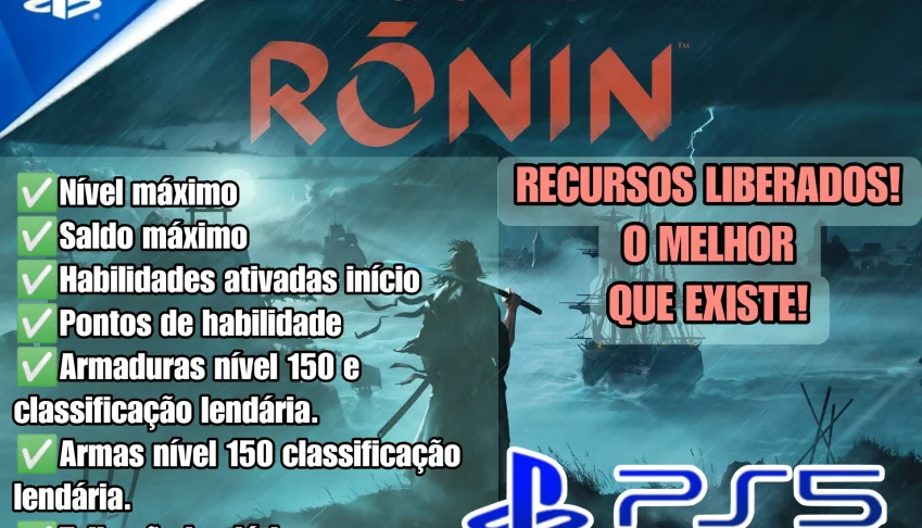 A ascensão do Ronin PS5 - LvL(Nivel), Saldo,Habilidades, etc