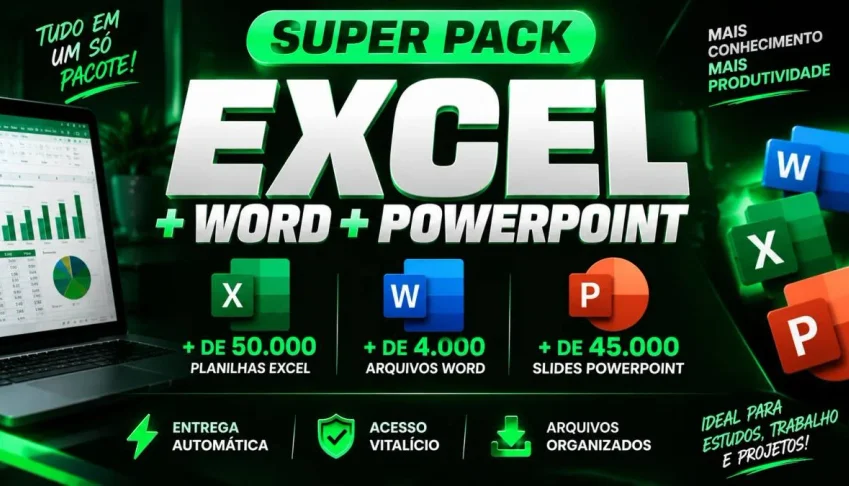 Mega Biblioteca Profissional Office — 99 Mil+ Modelos de Exc