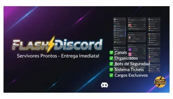 ⚡Flash Discord  Servidores Pronta Entrega  A Partir De 15R$⚡