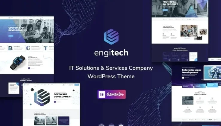 Tema de WordPress de solução/Engitech