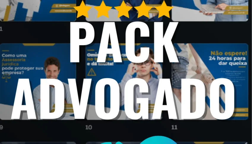💼Pack de Apresentação Profissional Advogados – 21 Slides