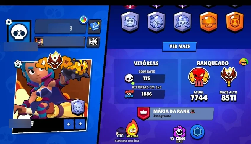 Conta Brawl stars por 50 reais