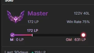 Conta mestre 300 pdl - 75% win rate - Bom mmr 25 pdl / win