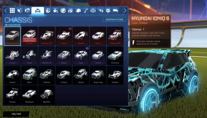 Conta Rocket League | 26 Chassis | ENTREGA AUTOMÁTICA!