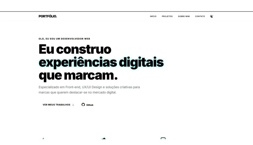 Portifólio Git/Landing Blogger