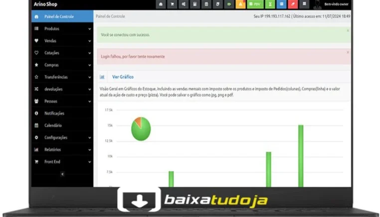 Script PHP Sistema PDV – Caixa + Loja Responsiva