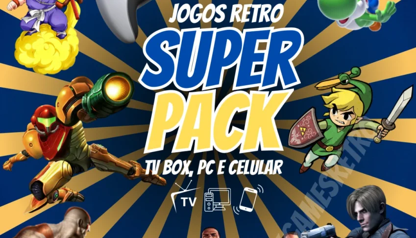Super Pack Com Todos os Emuladores + Coleção De Jogos