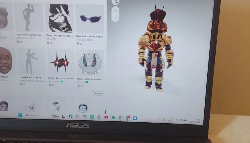 Conta de blox nível max itens aleatorios