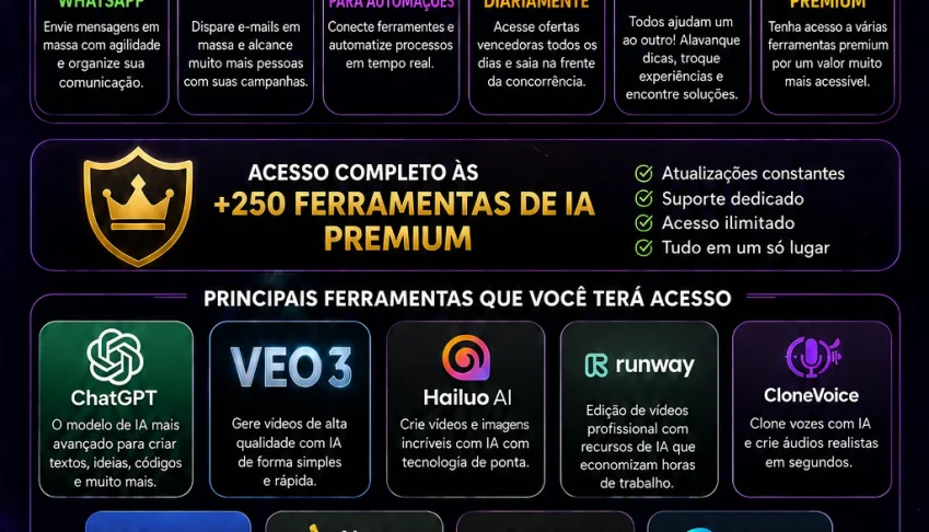 Rateio de Ferramentas IA, Envio em massa de mensagens