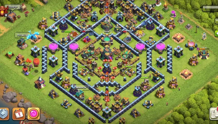 Cv14 Clash Of Clans Bem Upado