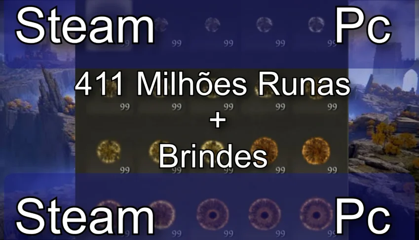 Elden Ring - 411 Milhões Runas - Steam Pc
