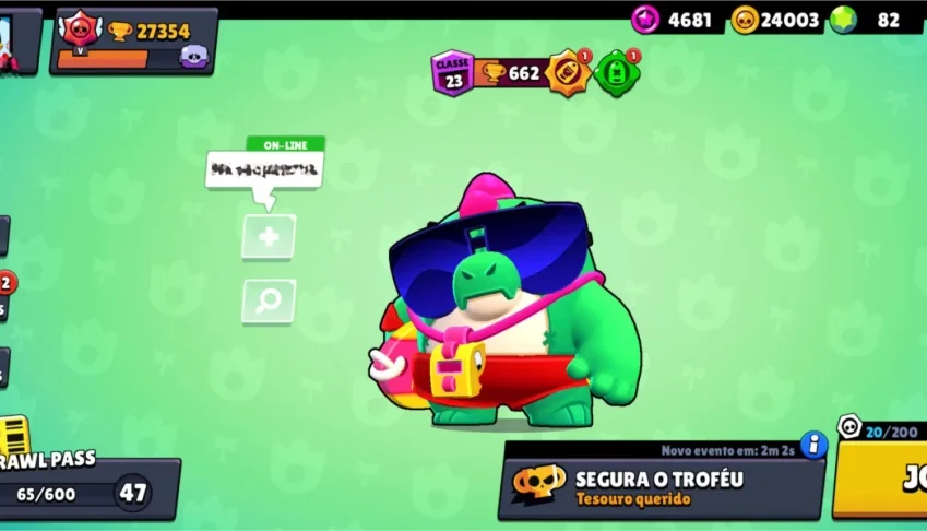 Brawl Starts (47/48) FULL ESTRELA + ACESSÓRIOS + NOME GRÁTIS