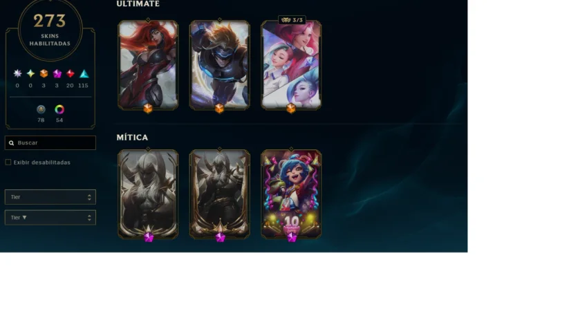 Conta League of Legends lvl 551