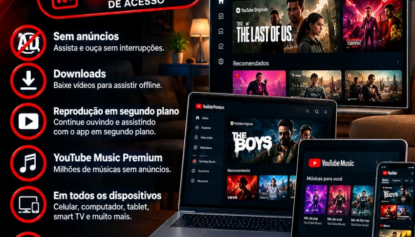 YouTube Premium Família 30 dias
