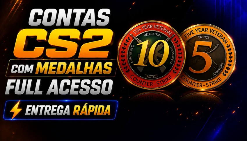 [Melhor Preço] Contas Cs2 | Medalha 5 E 10 Anos