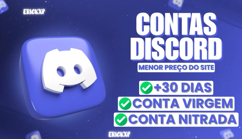 [Promoção] Contas Discord +30 Dias Para Ativar Nitro
