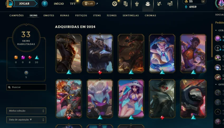 Conta de lol, league of legends