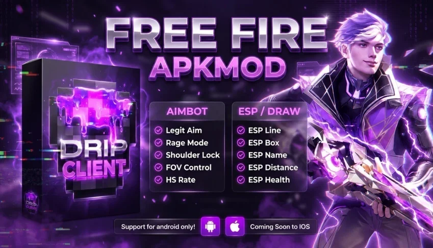 Free Fire Apkmod Drip Cliente