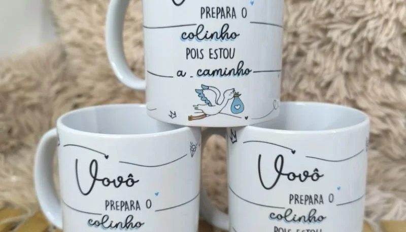 Caneca Personalizada para Anúncio de Nascimento