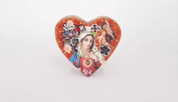 Quadro Box Sagrado Coração de Maria