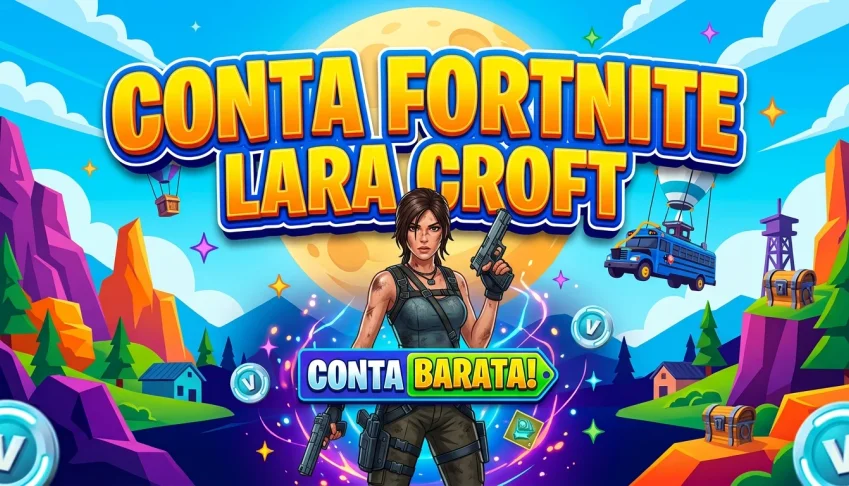 conta fortnite com lara croft old do passe