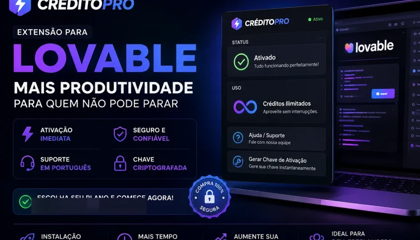🥇 Extensão para Lovable | CréditoPRO