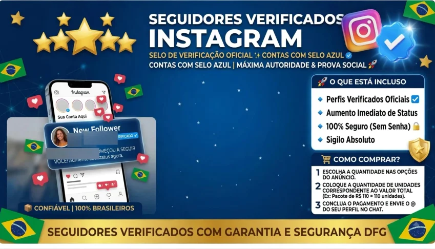 💎 Instagram – Seguidor Verificado (Selo Azul ✔️)