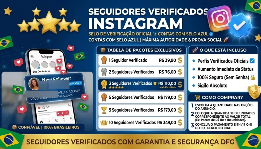 💎 Instagram – Seguidor Verificado (Selo Azul ✔️)