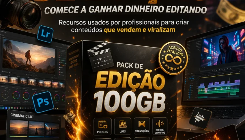 Pack 100Gb De Edição – Comece A Ganhar Dinheiro Editando