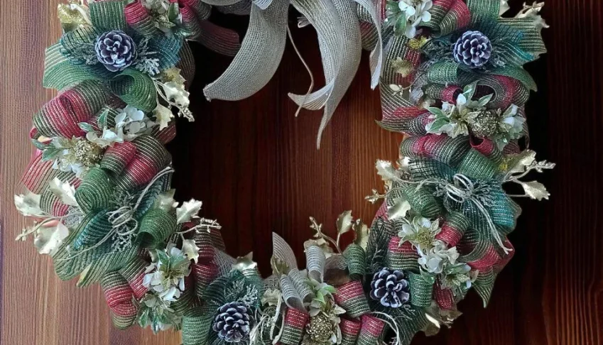Guirlanda Rústica de Natal (60cm)