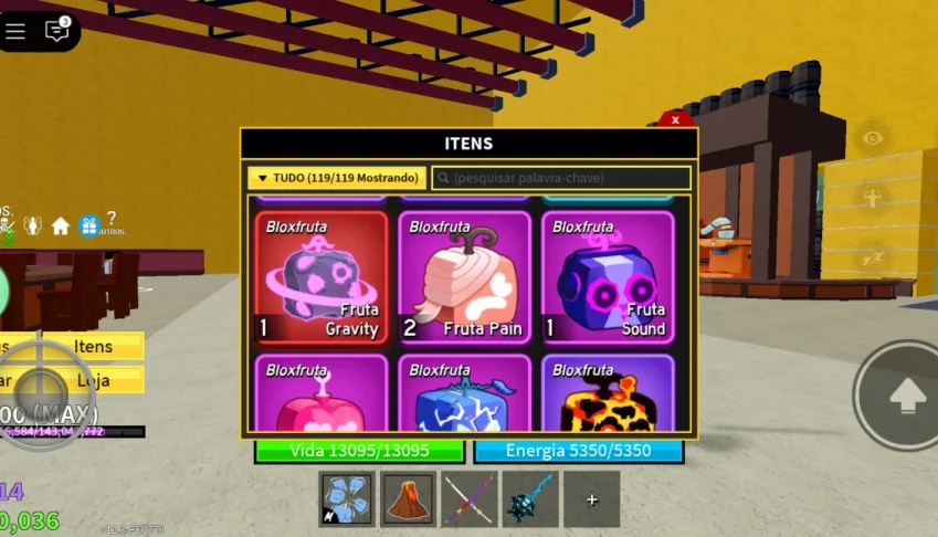 Conta de blox fruta
